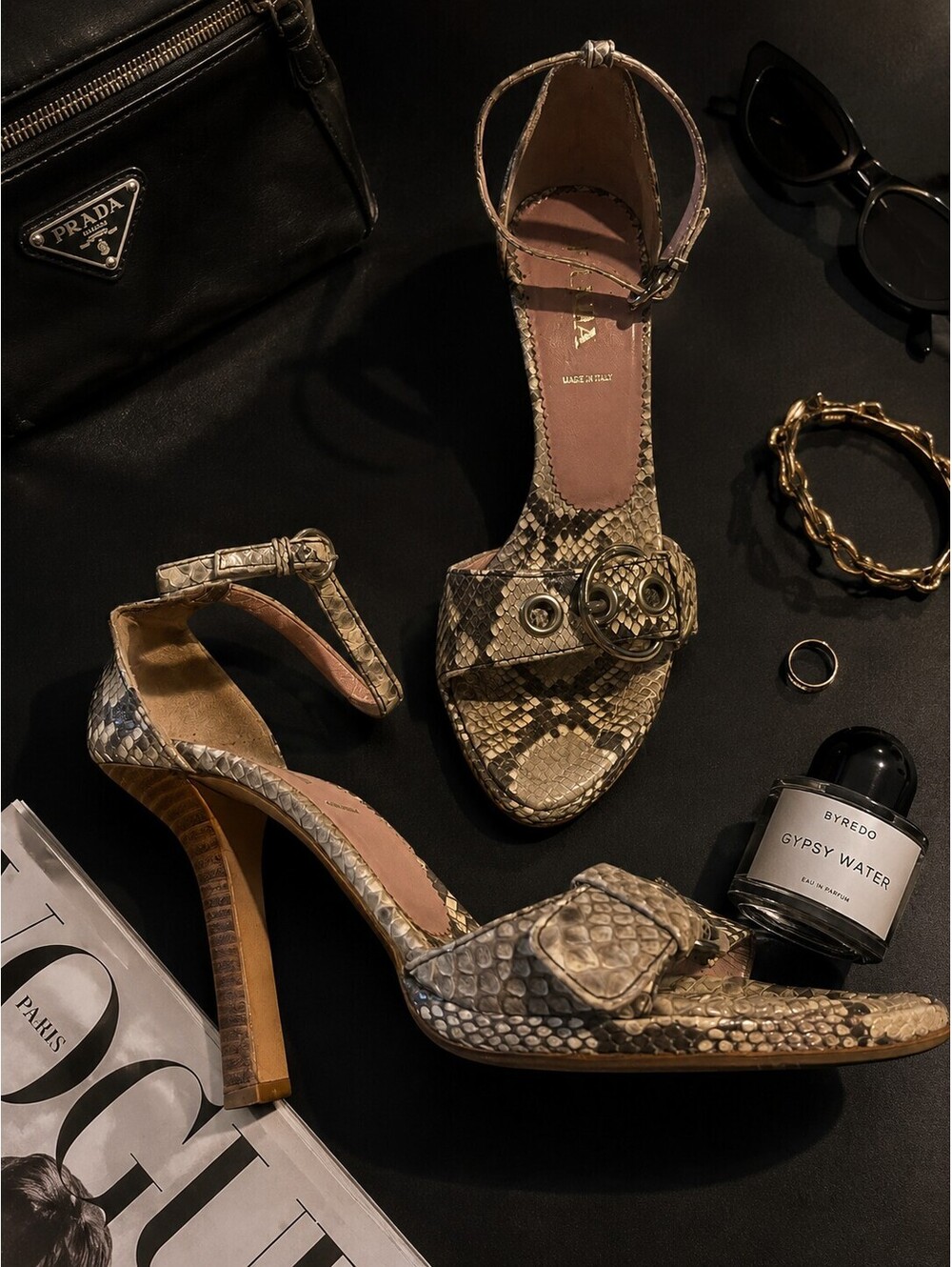 Prada snakeskin Heels - Size 39